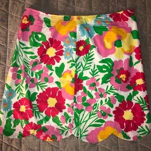 Scalloped hem, A-line, Lilly Pulitzer Skirt